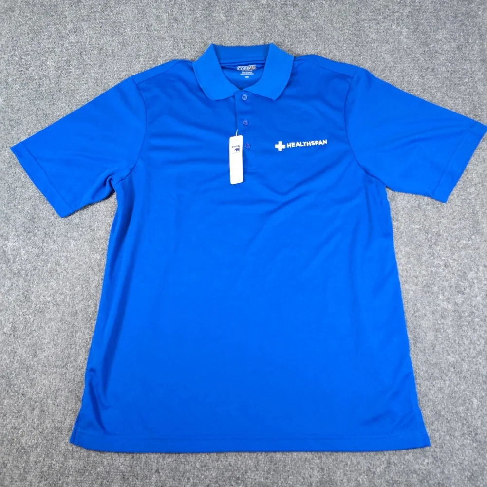CORE365 Blue Healthspan Performance Polo‎ Shirt M/M
